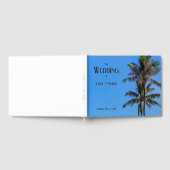 Tropische Insel, Palmen, blaues Meer, Hochzeiten Gästebuch (Voll)