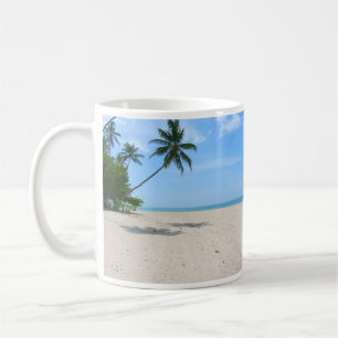 Tropische Insel, Palmen Kaffeetasse