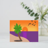 TROPISCHE INSEL POSTKARTE (Stehend Vorderseite)