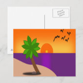 TROPISCHE INSEL POSTKARTE (Vorne/Hinten)