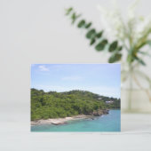 Tropische Insel Postkarte (Stehend Vorderseite)