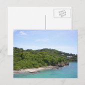 Tropische Insel Postkarte (Vorne/Hinten)