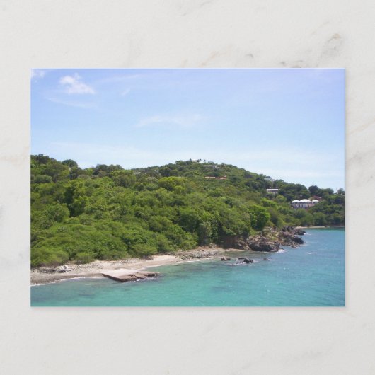 Tropische Insel Postkarte (Vorderseite)