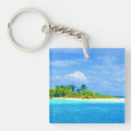 Tropische Insel Schlüsselanhänger