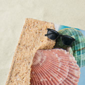 Tropische Insel Seashells Türkises Wasser Strandtuch (Beispiel)