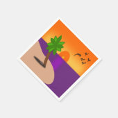 TROPISCHE INSEL SERVIETTE (Ecke)