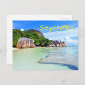 Tropische Insel Seychellen Urlaub Postkarte (Vorne/Hinten)