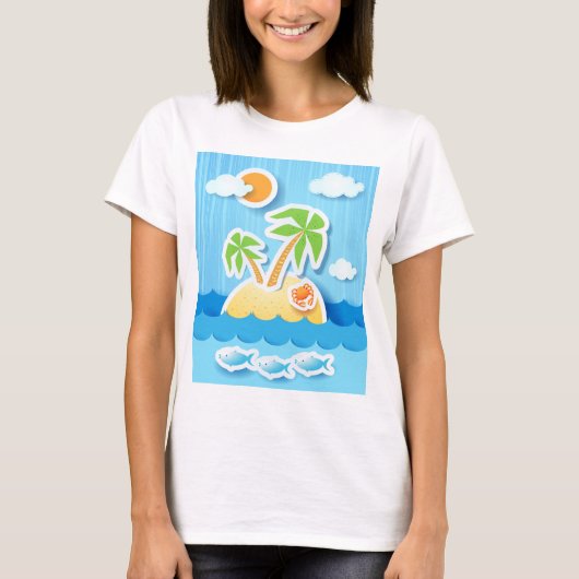 Tropische Insel, Shirt (Vorderseite)