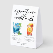 Tropische Insel-Signatur-Cocktails Hochzeitsmenü