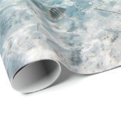 Tropische Insel unter und über Wasser Geschenkpapier (Rolleneckpunkt)