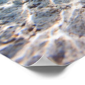 Tropische Insel unter und über Wasser Poster (Ecke)