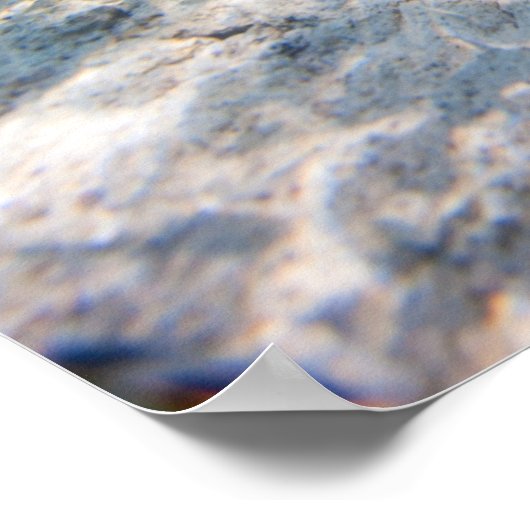 Tropische Insel unter und über Wasser Poster (Ecke)