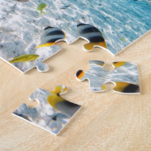 Tropische Insel unter und über Wasser Puzzle (Seite)