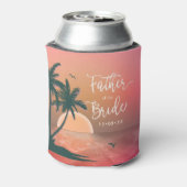 Tropische Insel Vater der Bride Pink ID581 Dosenkühler (Kanne Rückseite)