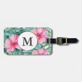 Tropische Insel Wasserfarbe Gepäckanhänger (Vorderseite horizontal)