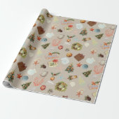 Tropische Insel Weihnachten Geschenkpapier (Ungerollt)