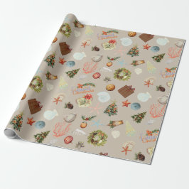 Tropische Insel Weihnachten Geschenkpapier