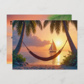 tropische Insel Ziel Postkarte (Vorne/Hinten)