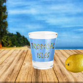 Tropische Inseln Schnapsglas