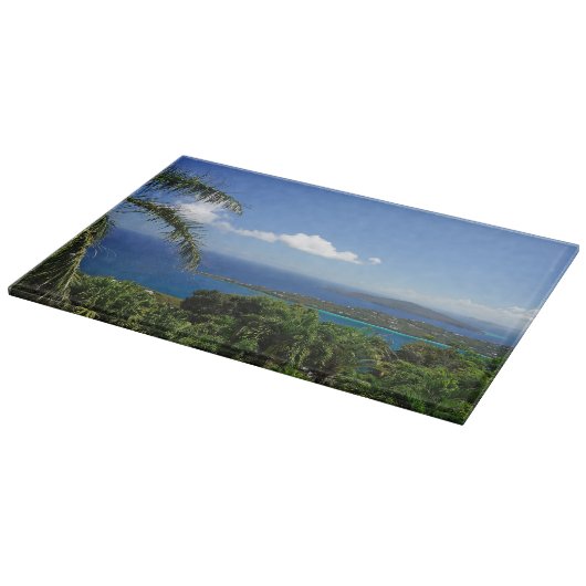 Tropische Inseln Schneidebrett (Ecke)