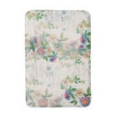 Tropische Inselplumeria-Blumen-Blätter-Bad-Matte Badematte (Vorderseite Vertikal)