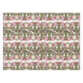 Tropische Inselplumeria-Blumen-Blätter-Tischdecke Tischdecke (Vorderseite (Horizontal))