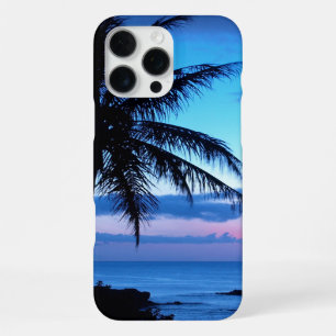 Tropische Inselstrand Ozean Rosa Blau Sonnenunterg iPhone 16 Pro Max Hülle
