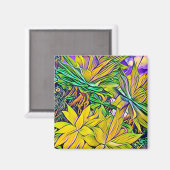 Tropische Inselsukkulturen Magnet (Vorderseite/Rückseite)