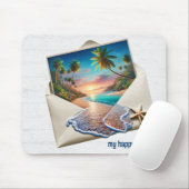 Tropische Inselwelt im Umkreis Mousepad (Mit Mouse)