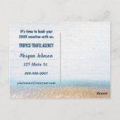 Tropische Inselwelt im Umkreis Postkarte (Rückseite)