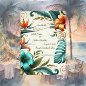 Tropische Iridescance-Save the Date-Karte