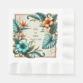 Tropische Iridescence geprägtes Mittagessen Serviette (Vorderseite)