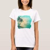 Tropische Isle Mother of the Bride Aquamarin ID581 T-Shirt (Vorderseite)
