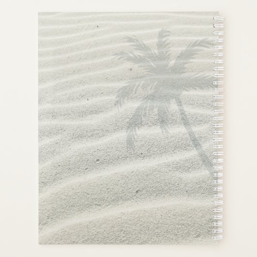 Tropische Isle Sunrise Hochzeitspläne Aquamarin L2 Planer (Rückseite)