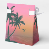 Tropische Isle Sunrise Liebe und Dank Pink ID581 Geschenkschachtel (Rückseite)
