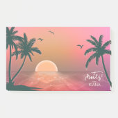 Tropische Isle Sunrise Pink ID581 Post-it Klebezettel (Vorderseite)