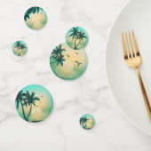 Tropische Isle Sunrise Wedding Aquamarin ID581 Konfetti (Gruppe)