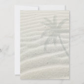 Tropische Isle Sunrise Wedding Aquamarin ID581 Save The Date (Rückseite)