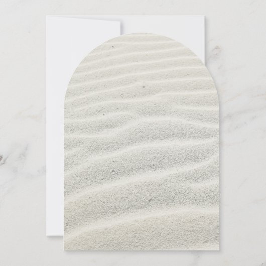 Tropische Isle Sunrise Wedding Aquamarin L2 Arch I Einladung (Rückseite)