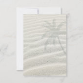 Tropische Isle Sunrise Wedding Pink ID581 Einladung (Rückseite)