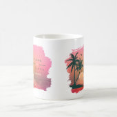 Tropische Isle Sunrise Wedding Pink ID581 Kaffeetasse (Mittel)