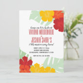 tropische jedes WEDING JAHRESZEITRAUM Einladung 2 (Stehend Vorderseite)