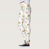 Tropische junge Kokosnuss Sommerparadies Leggings (Links)