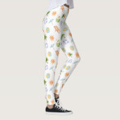 Tropische junge Kokosnuss Sommerparadies Leggings (Rechts)