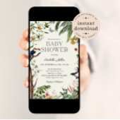 Tropische Jungle Animals Boy Baby Dusche Einladung