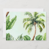 Tropische Jungle Safari Tiere Geburtstag Dankeskarte (Rückseite)