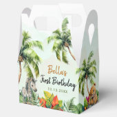 Tropische Jungle Safari Tiere Geburtstag Geschenkschachtel (Geöffnet)