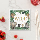 Tropische Jungle Safari Tiere Geburtstag Serviette (Beispiel)