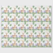 Tropische Jungtiere Geschenkpapier (Flach)