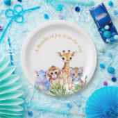Tropische Jungtiere Pappteller (Party)